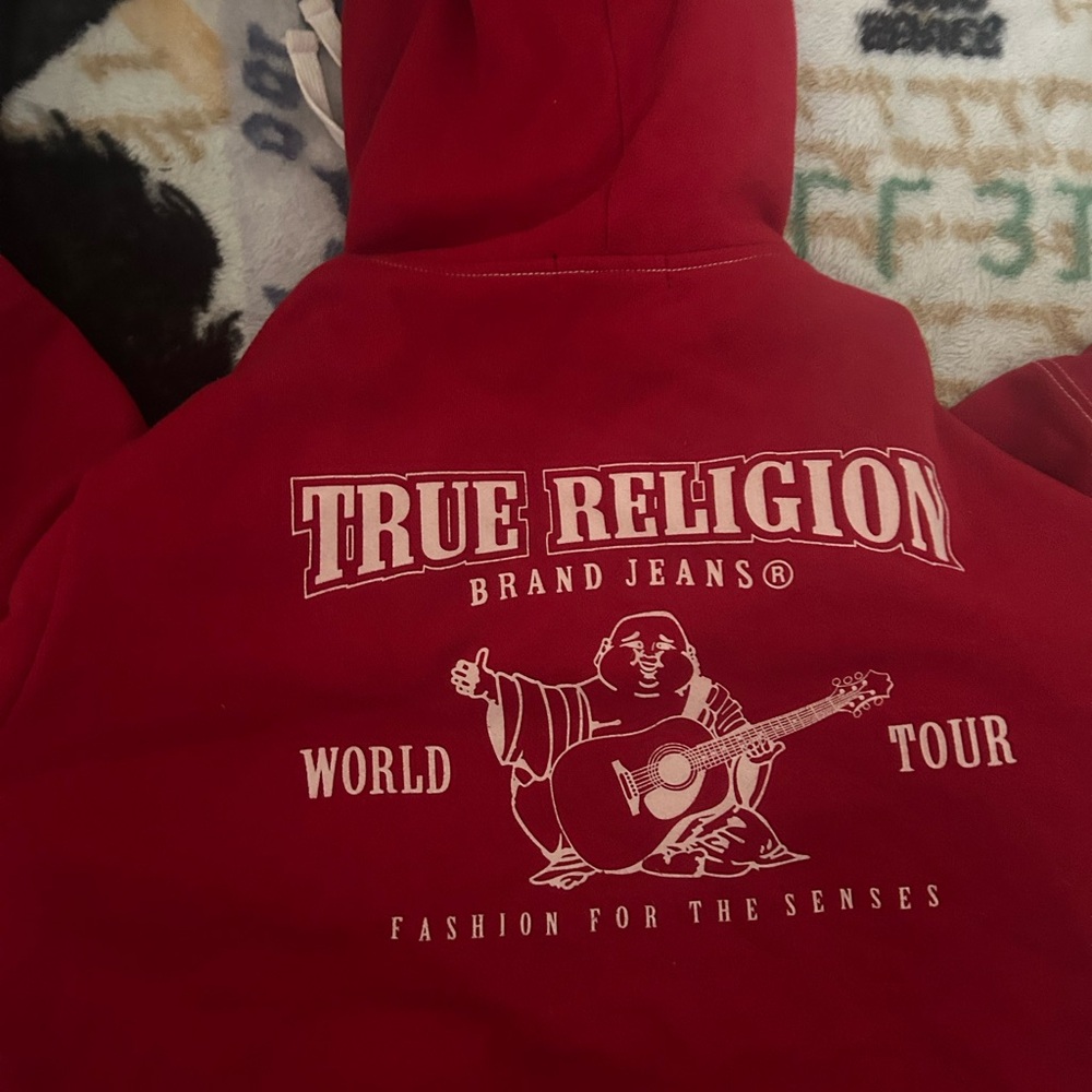 True Religion Crimson Hoodie with Graphic